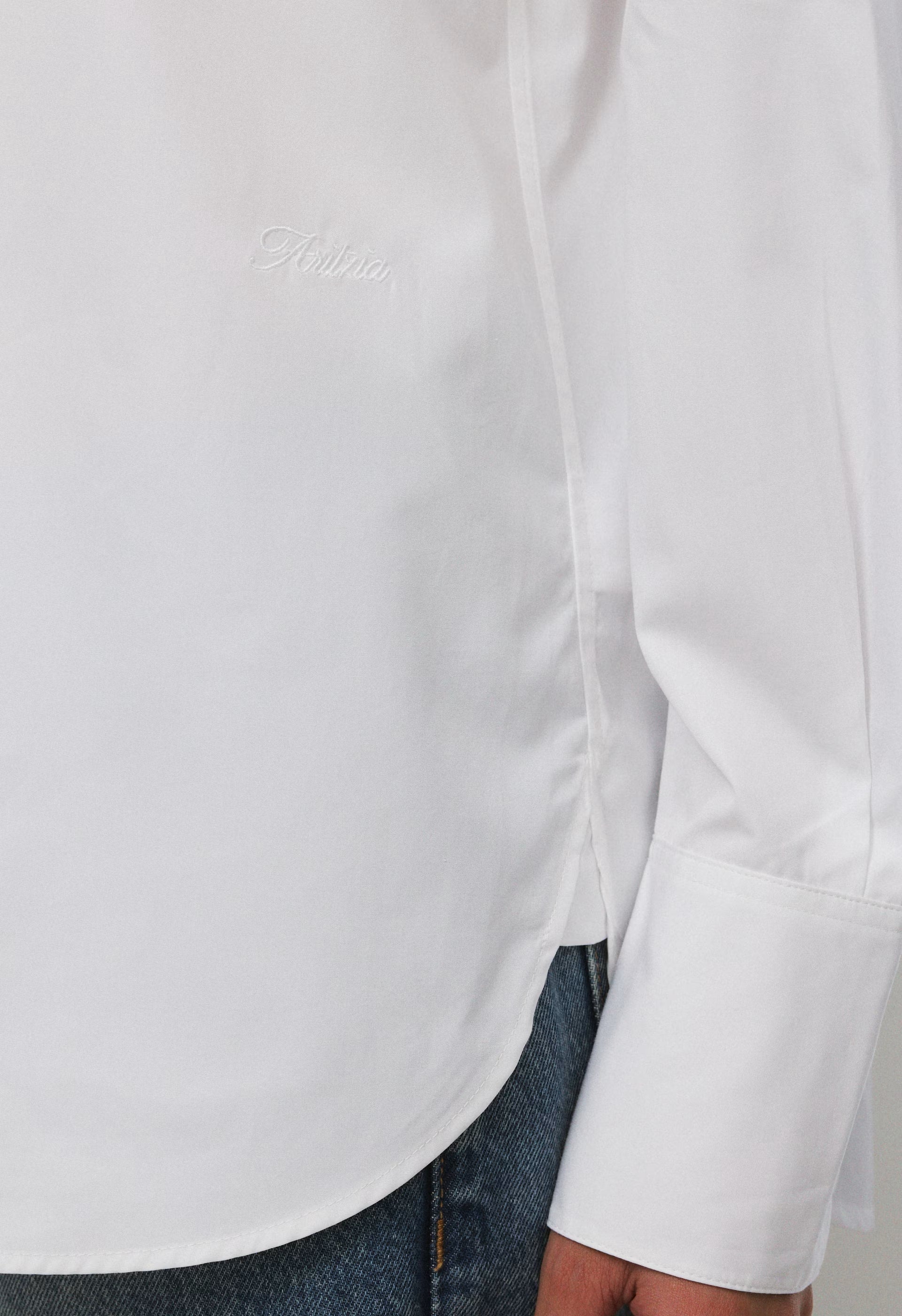 Landmark Poplin Shirt - WHITE