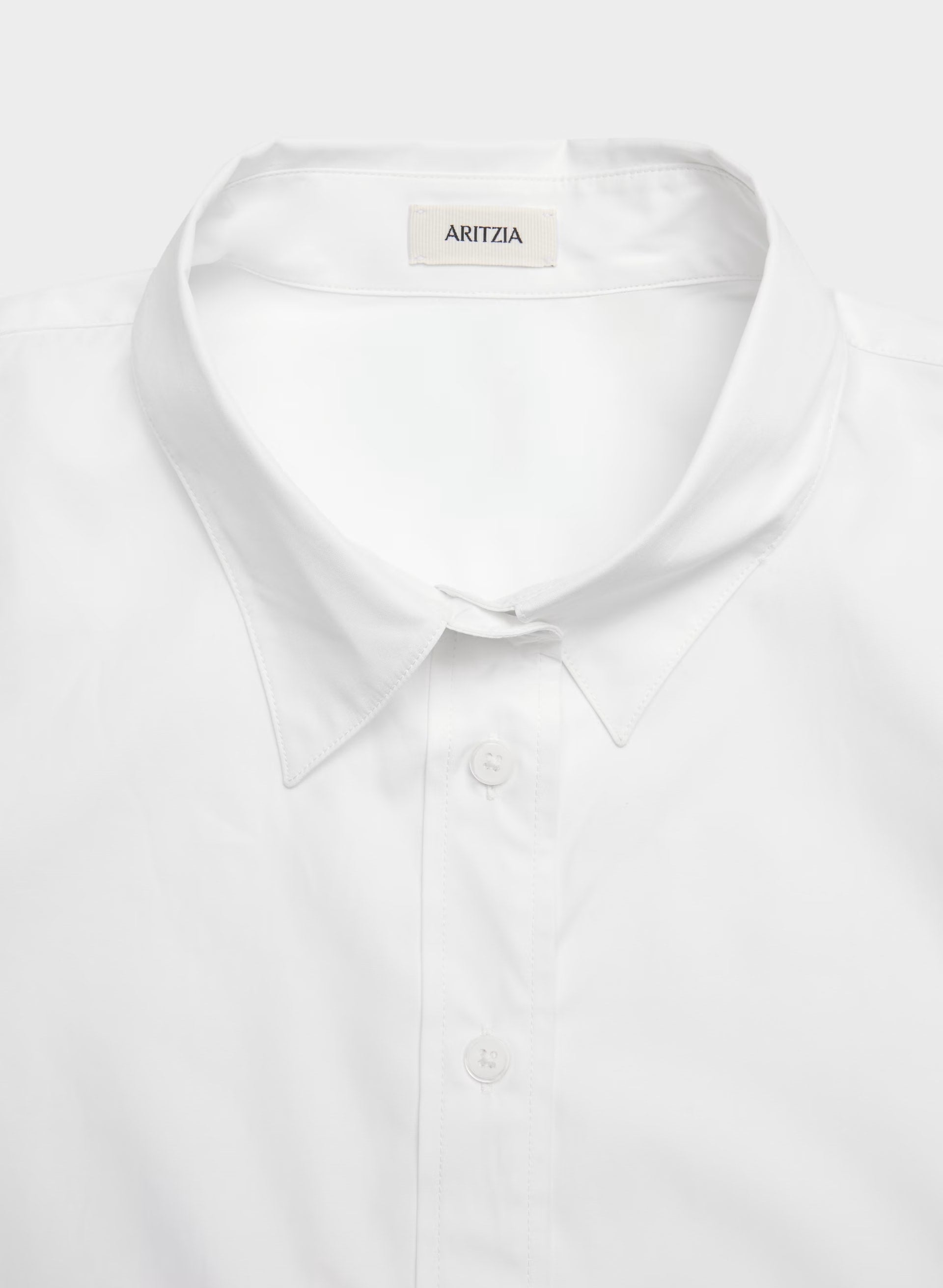 Concourse Poplin Shirt - WHITE