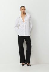 Concourse Poplin Shirt - WHITE
