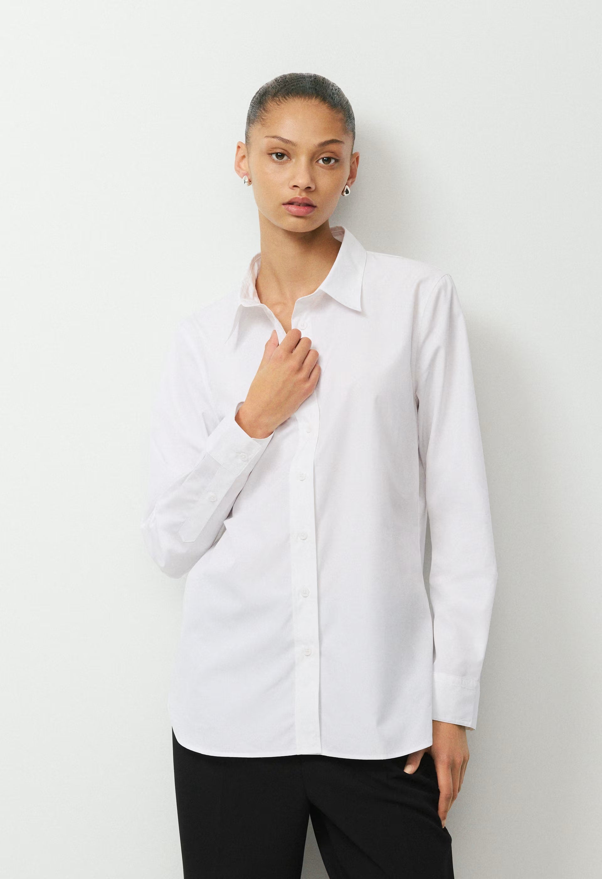 Concourse Poplin Shirt - WHITE