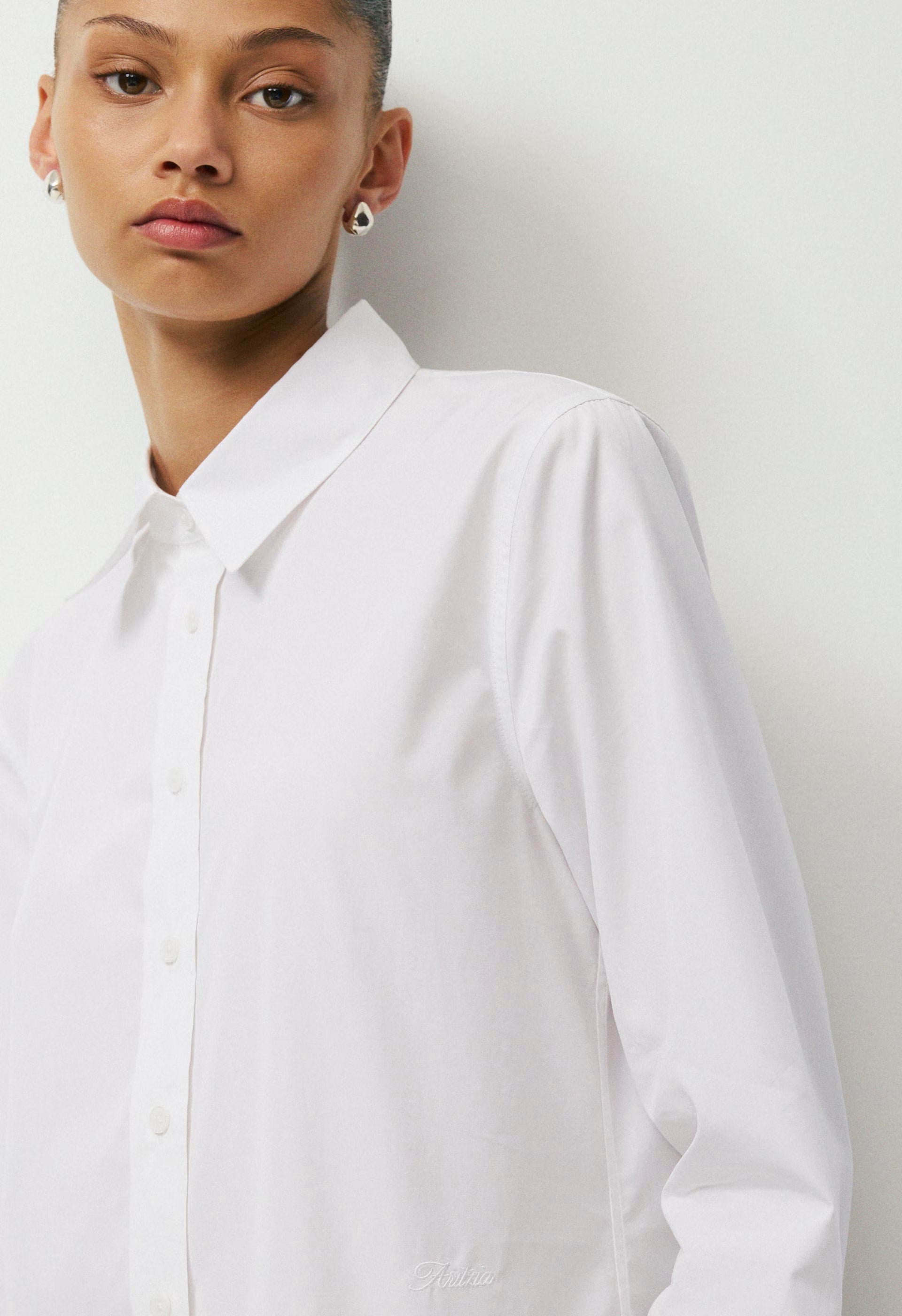 Concourse Poplin Shirt - WHITE