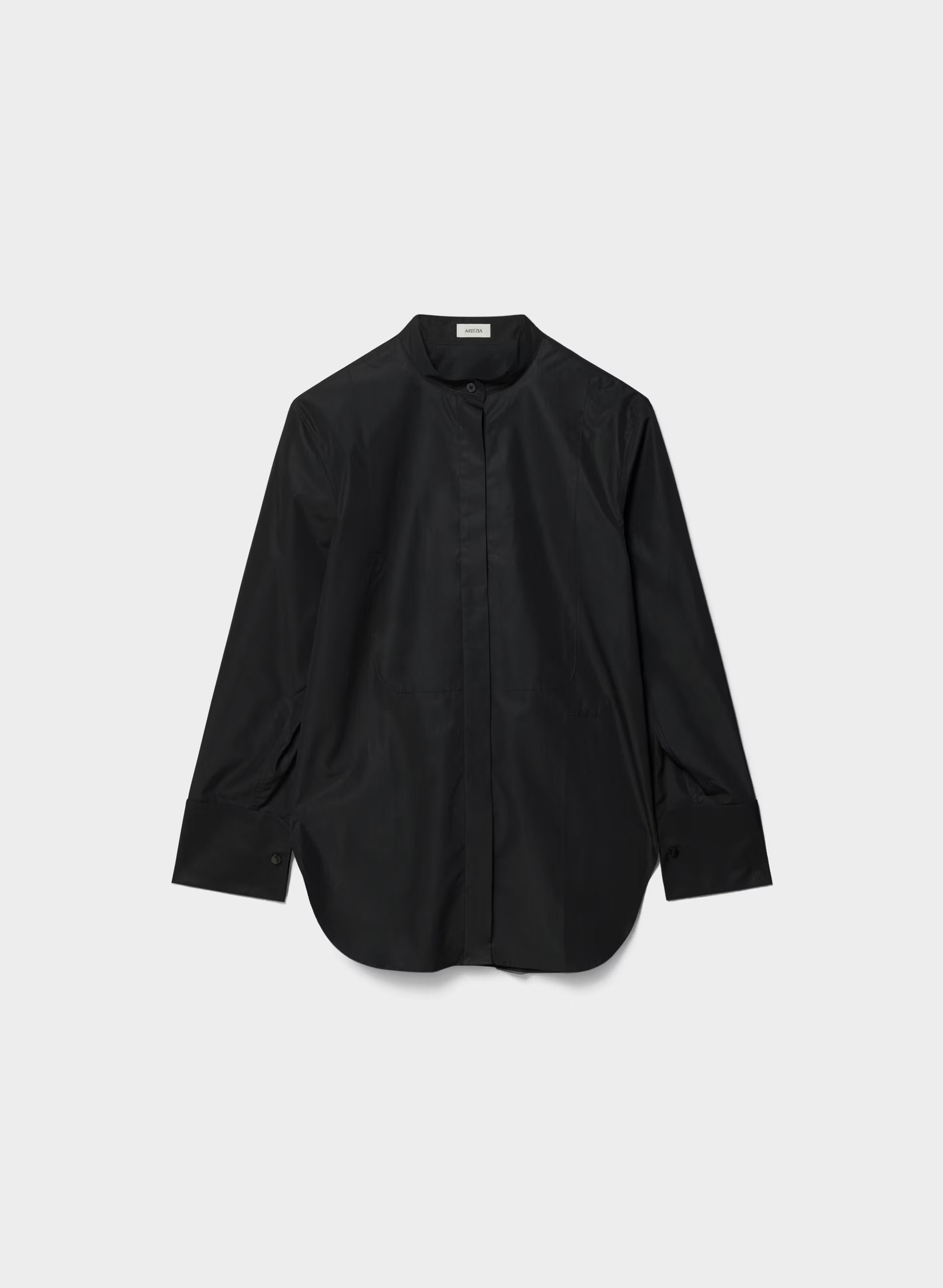 District Poplin Shirt - BLACK