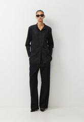District Poplin Shirt - BLACK