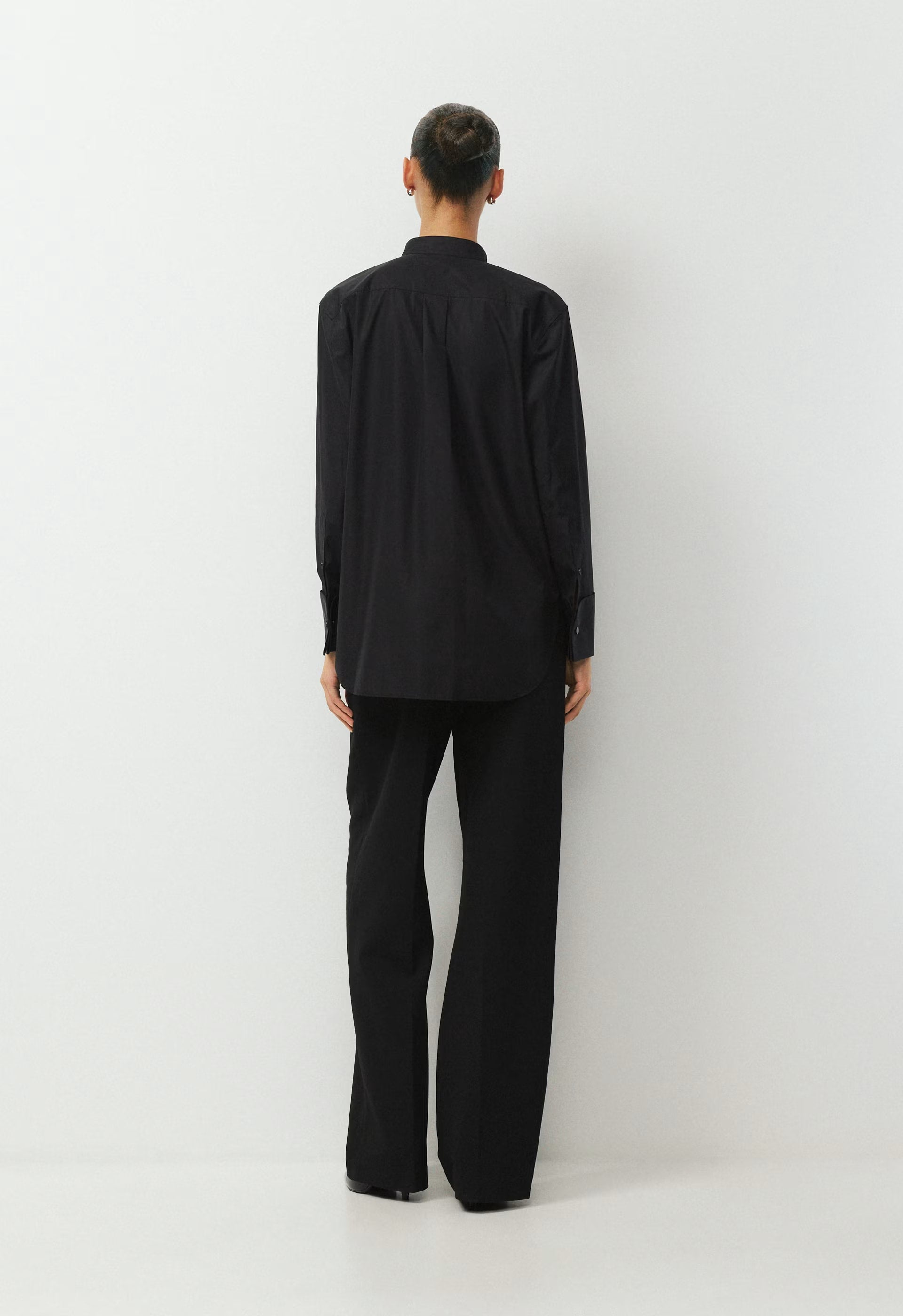 District Poplin Shirt - BLACK