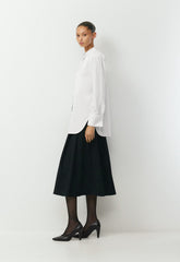 District Poplin Shirt - WHITE