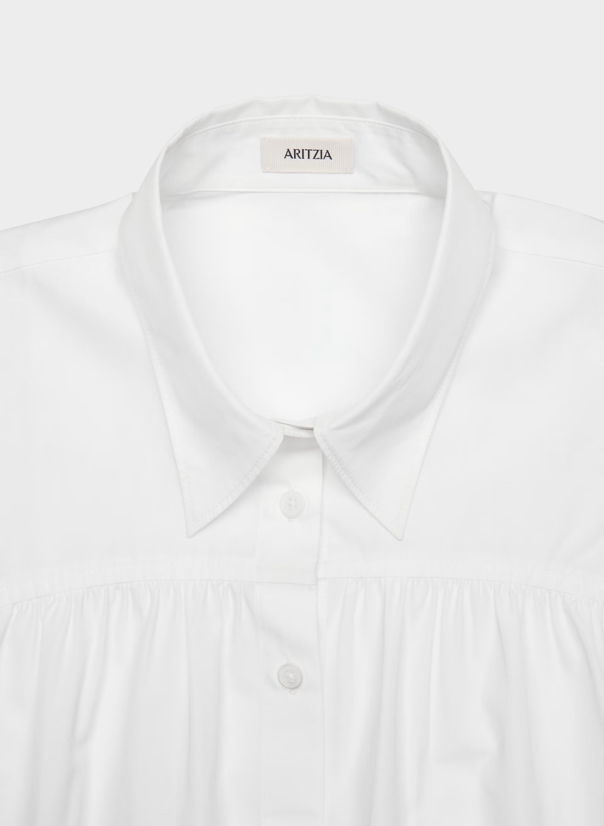 Calibre Poplin Shirt - WHITE
