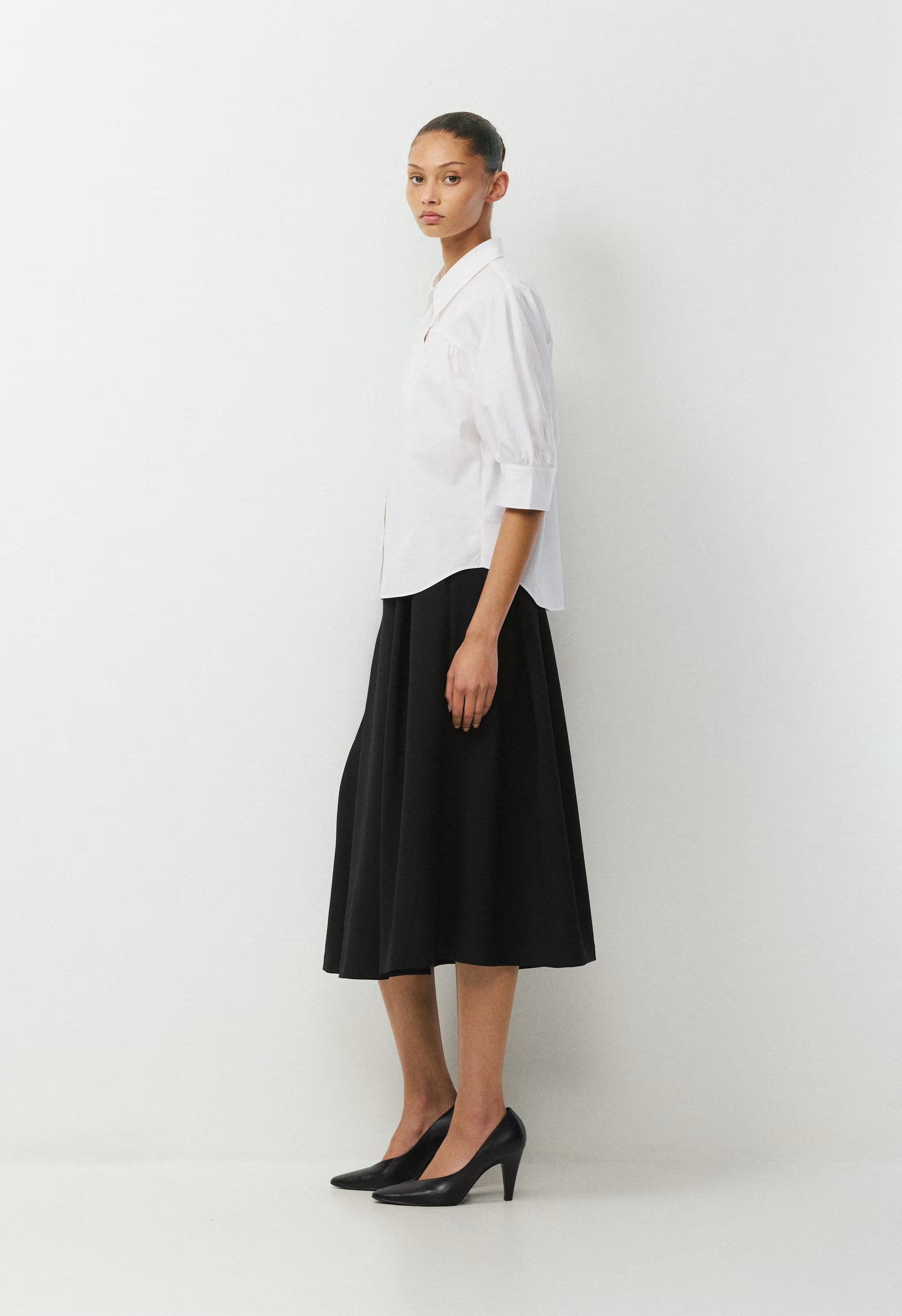 Calibre Poplin Shirt - WHITE