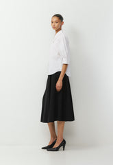 Calibre Poplin Shirt - WHITE