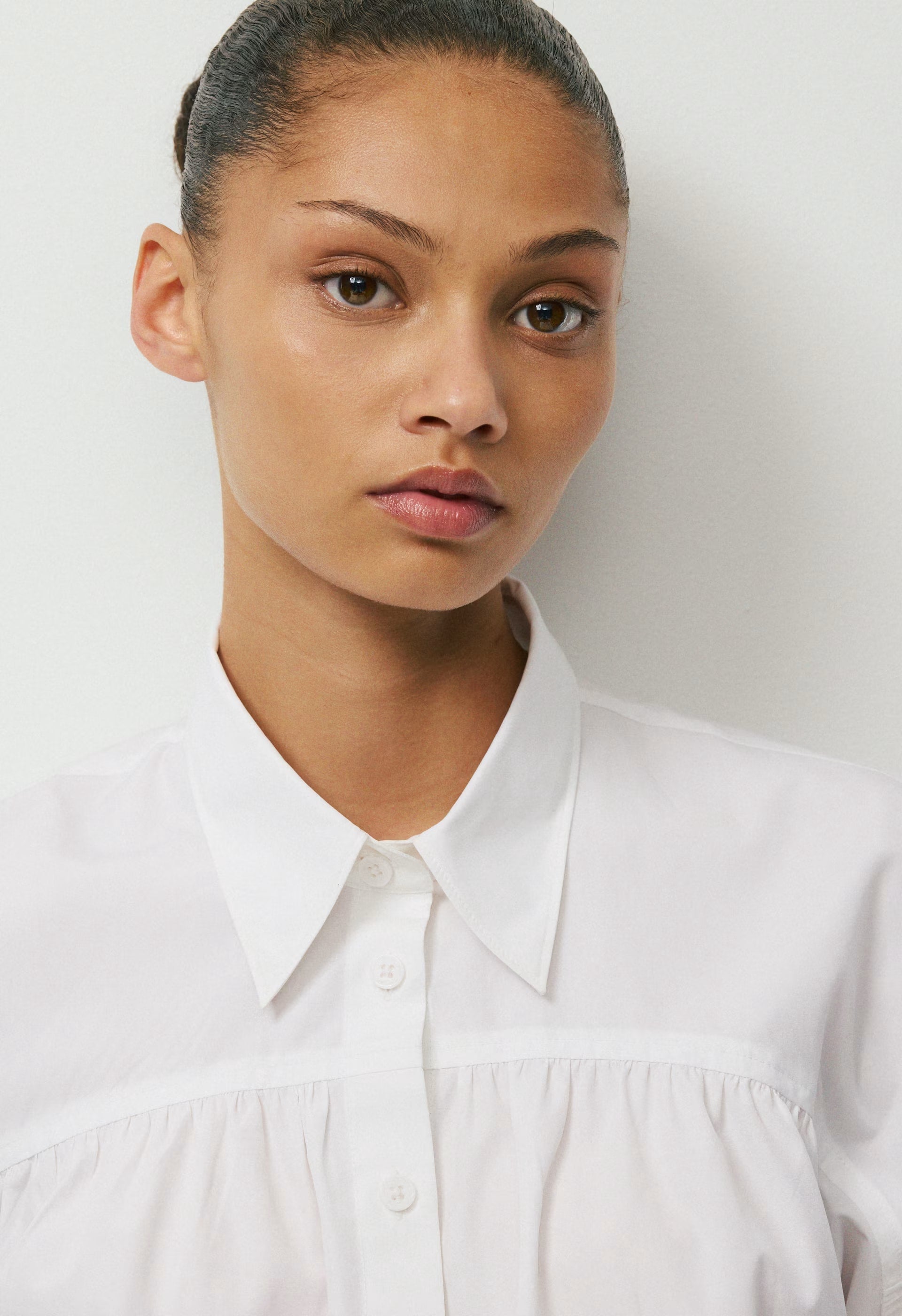 Calibre Poplin Shirt - WHITE