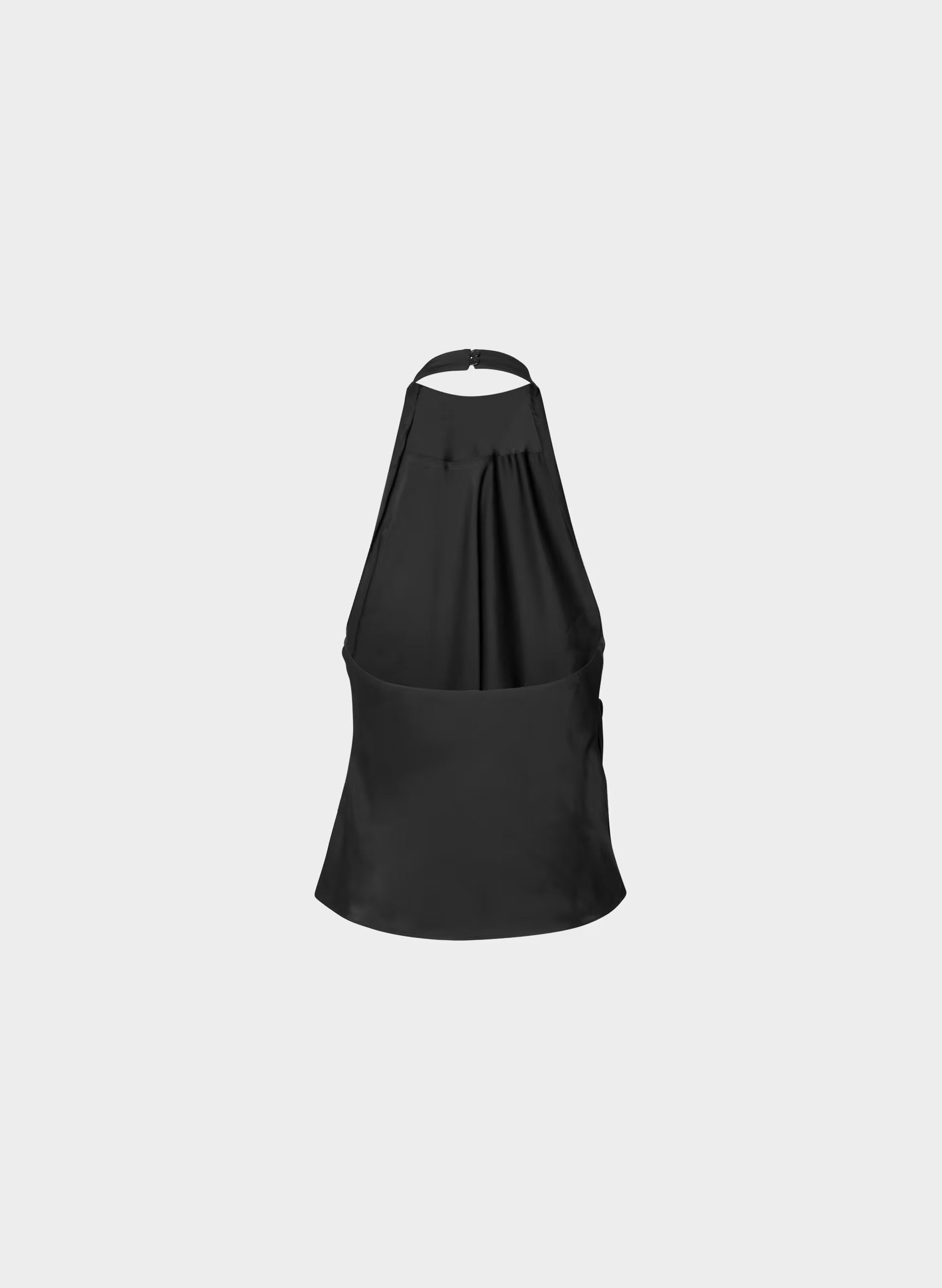 Audience Satin Halter Top - BLACK