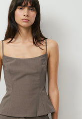 Altar Bustier - NOMAD TAUPE / BLACK
