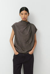 Nominee Satin Blouse - CACAO NB BRWN/SSD CRM