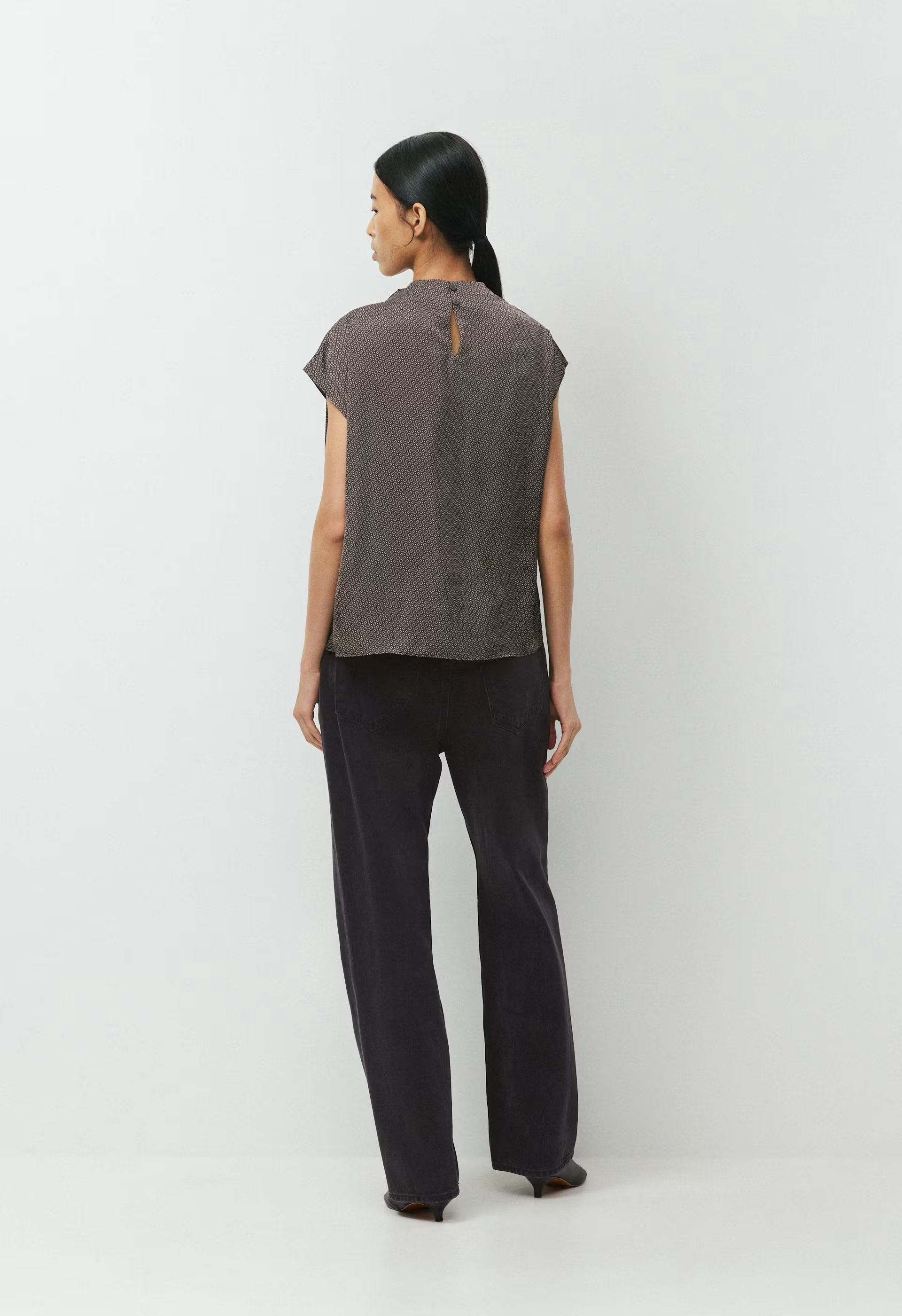 Nominee Satin Blouse - CACAO NB BRWN/SSD CRM