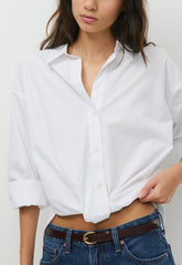 Portofino Poplin Shirt - BRIGHT WHITE