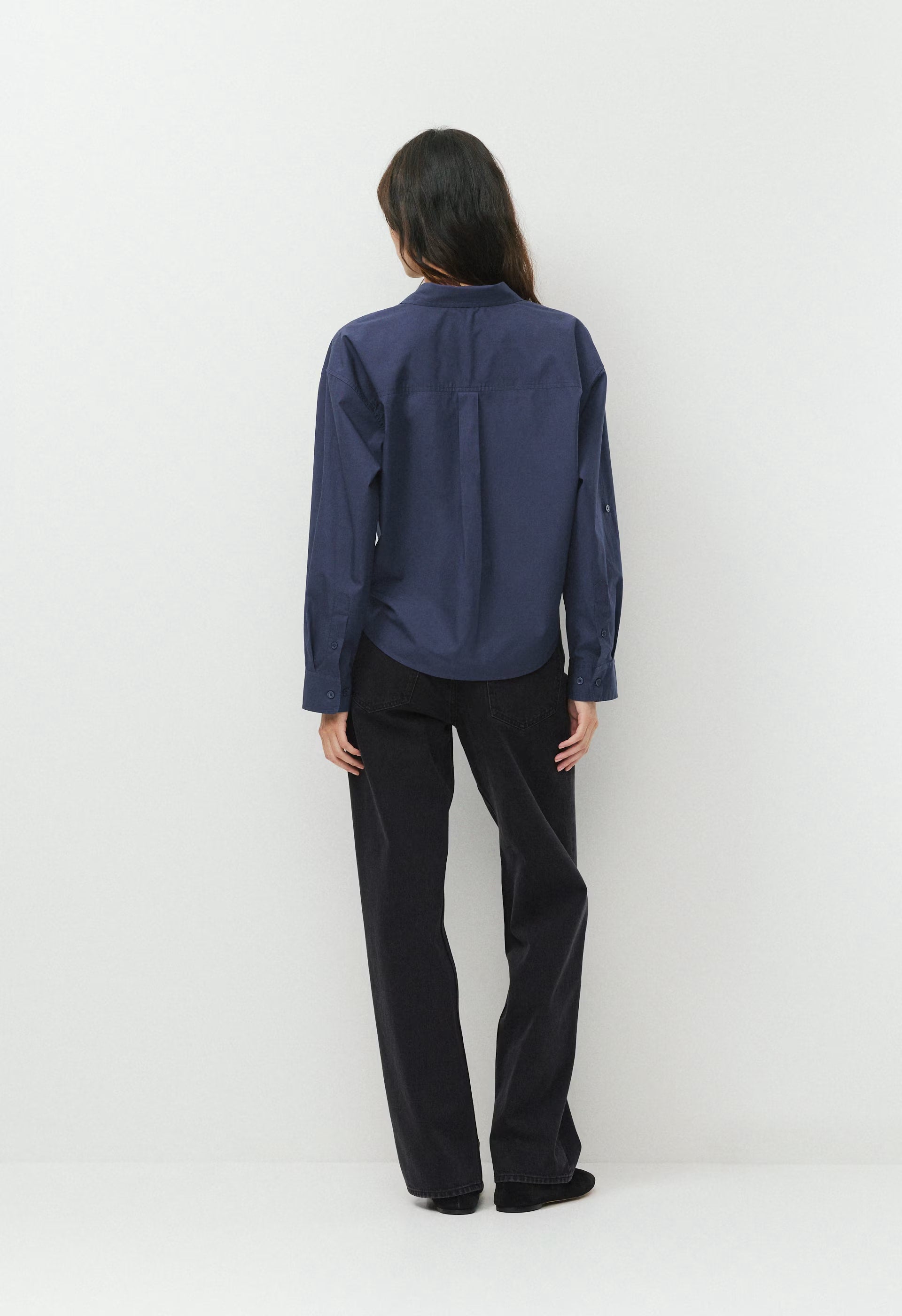 Portofino Poplin Shirt - HARBOUR NAVY