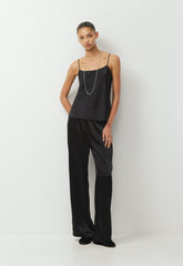 Pronto Satin Camisole - BLACK
