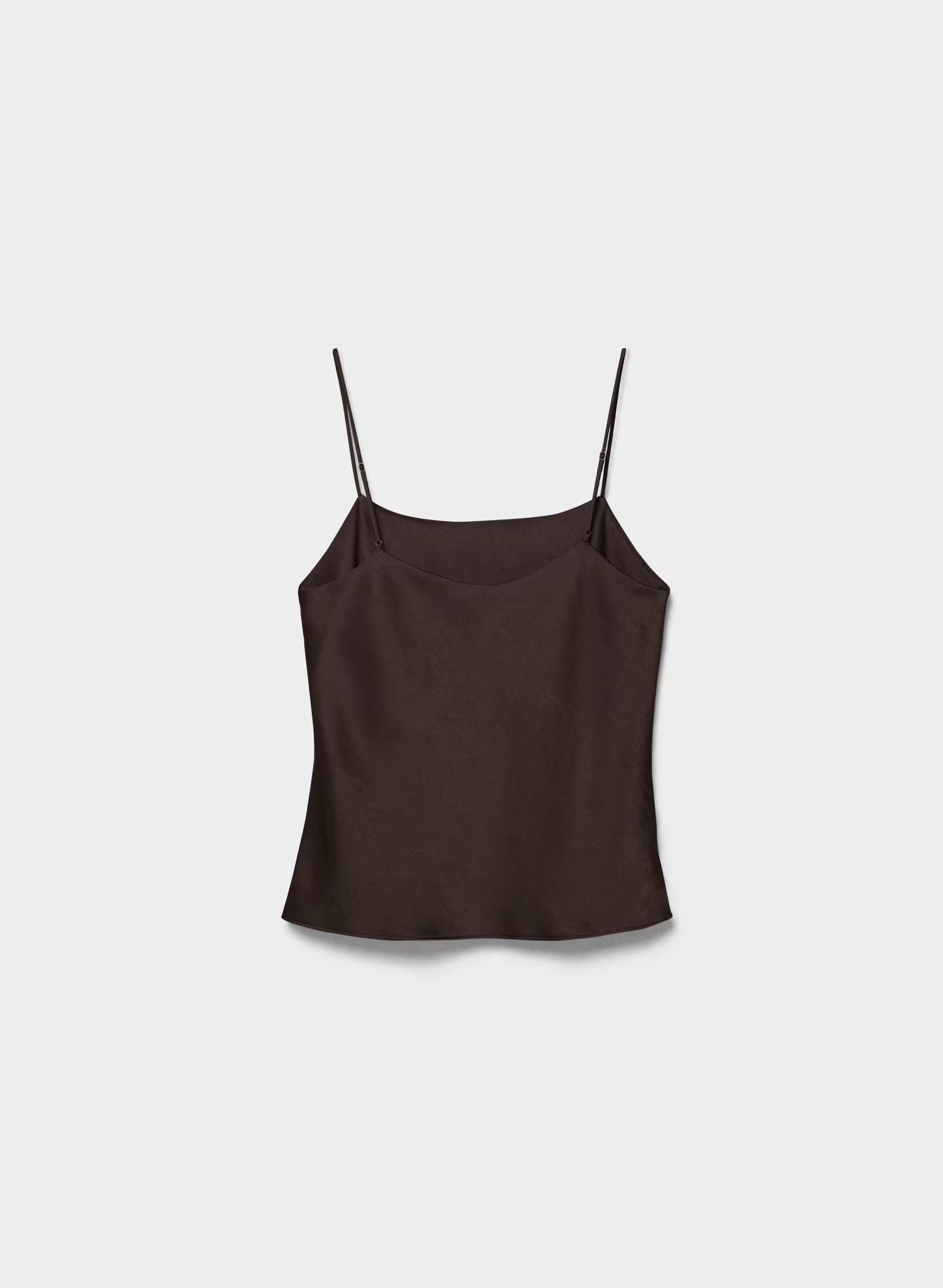 Pronto Satin Camisole - RICH MOCHA BROWN