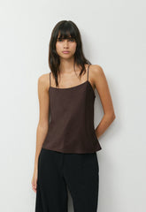Pronto Satin Camisole - RICH MOCHA BROWN