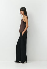 Pronto Satin Camisole - RICH MOCHA BROWN