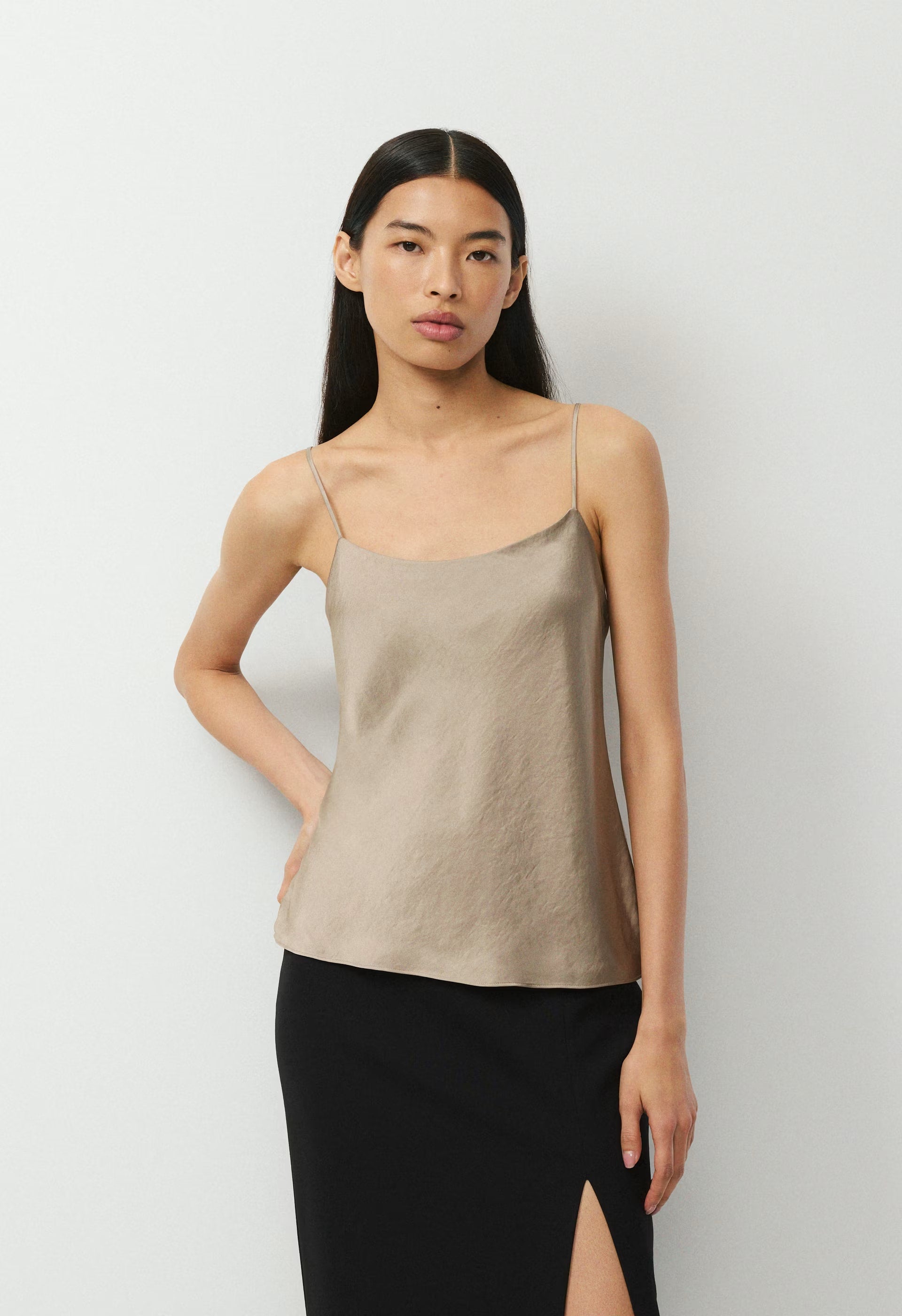 Pronto Satin Camisole - NOMAD TAUPE