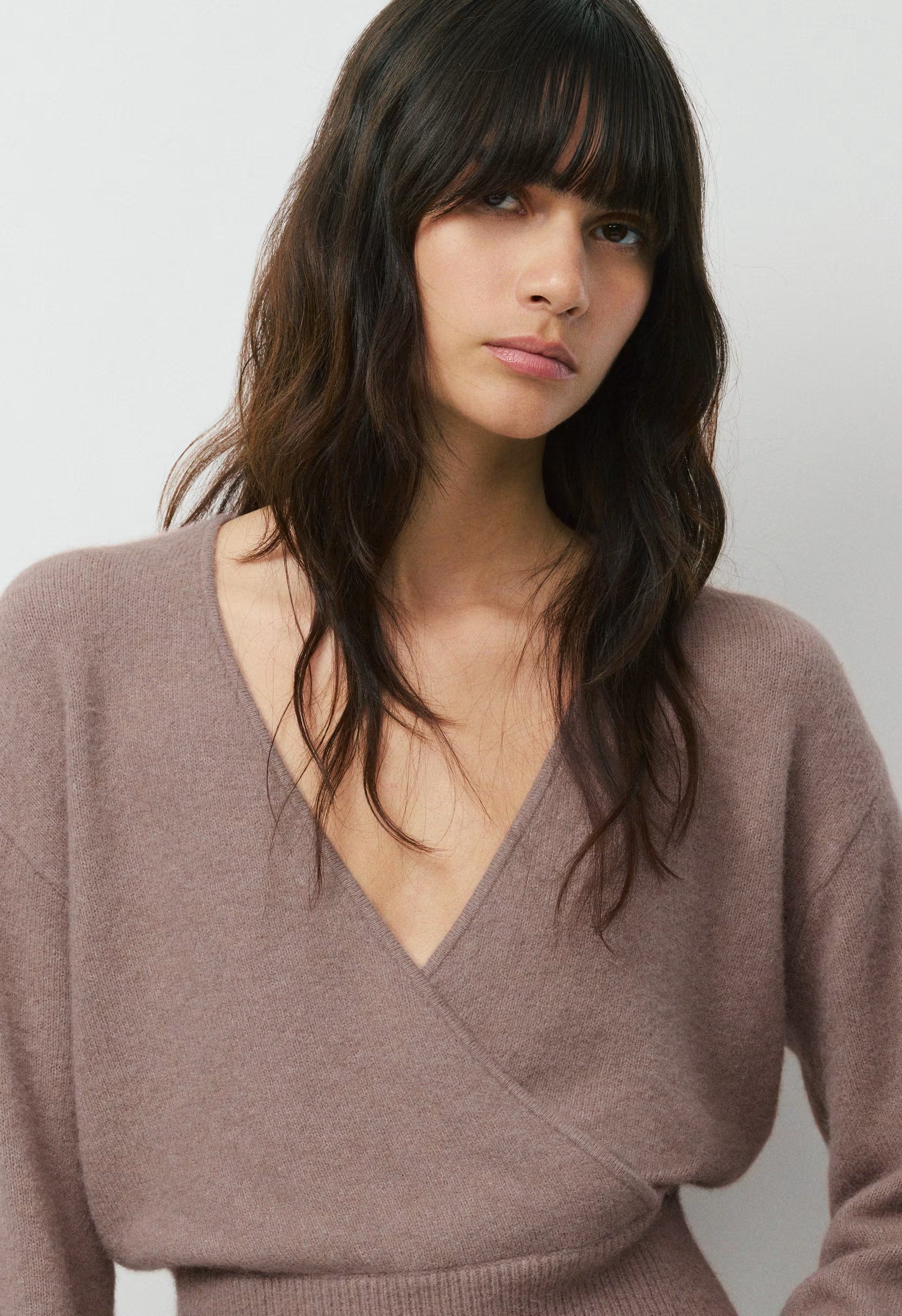 SoftSpoke™ Dear Wrap Sweater - DUSTY MAUVE