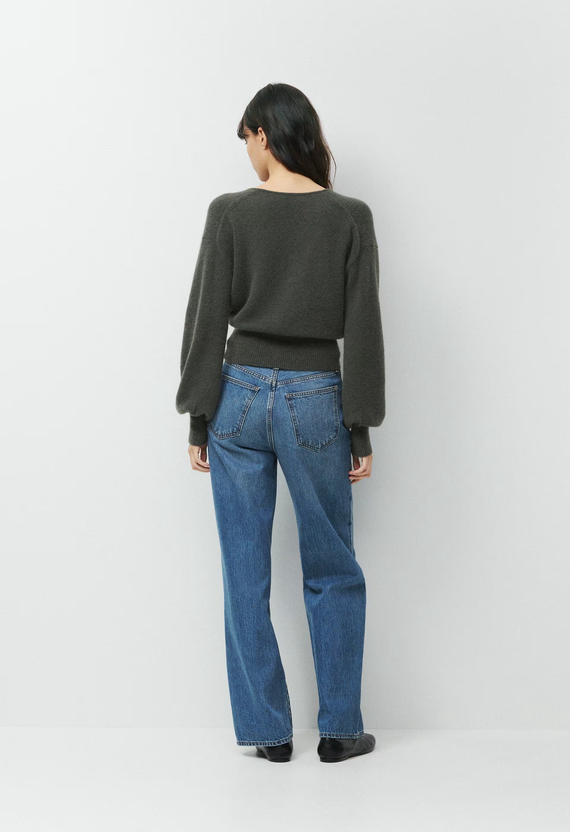 SoftSpoke™ Dear Wrap Sweater - FLINT GREEN