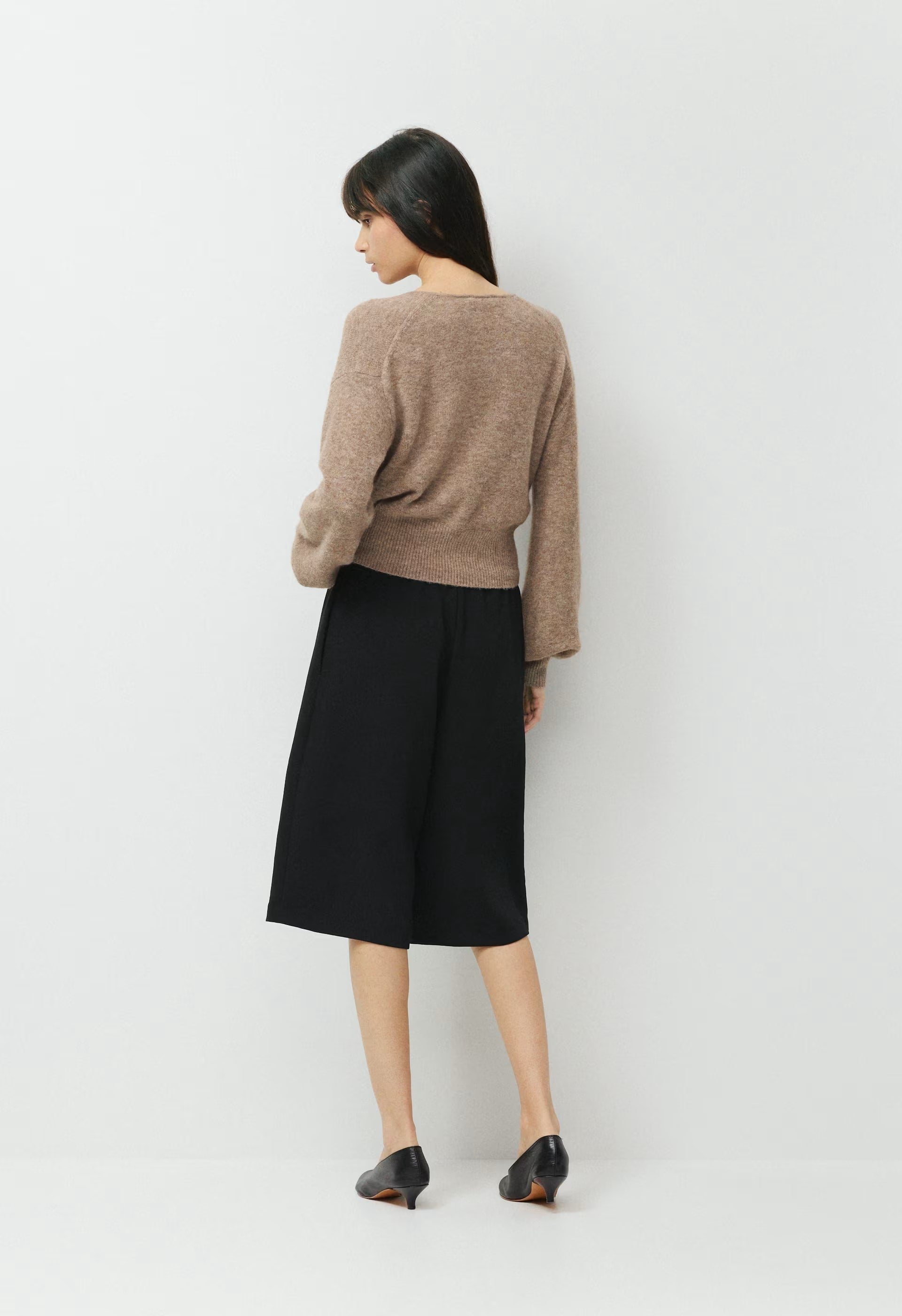 SoftSpoke™ Dear Wrap Sweater - HEATHER NOMAD TAUPE