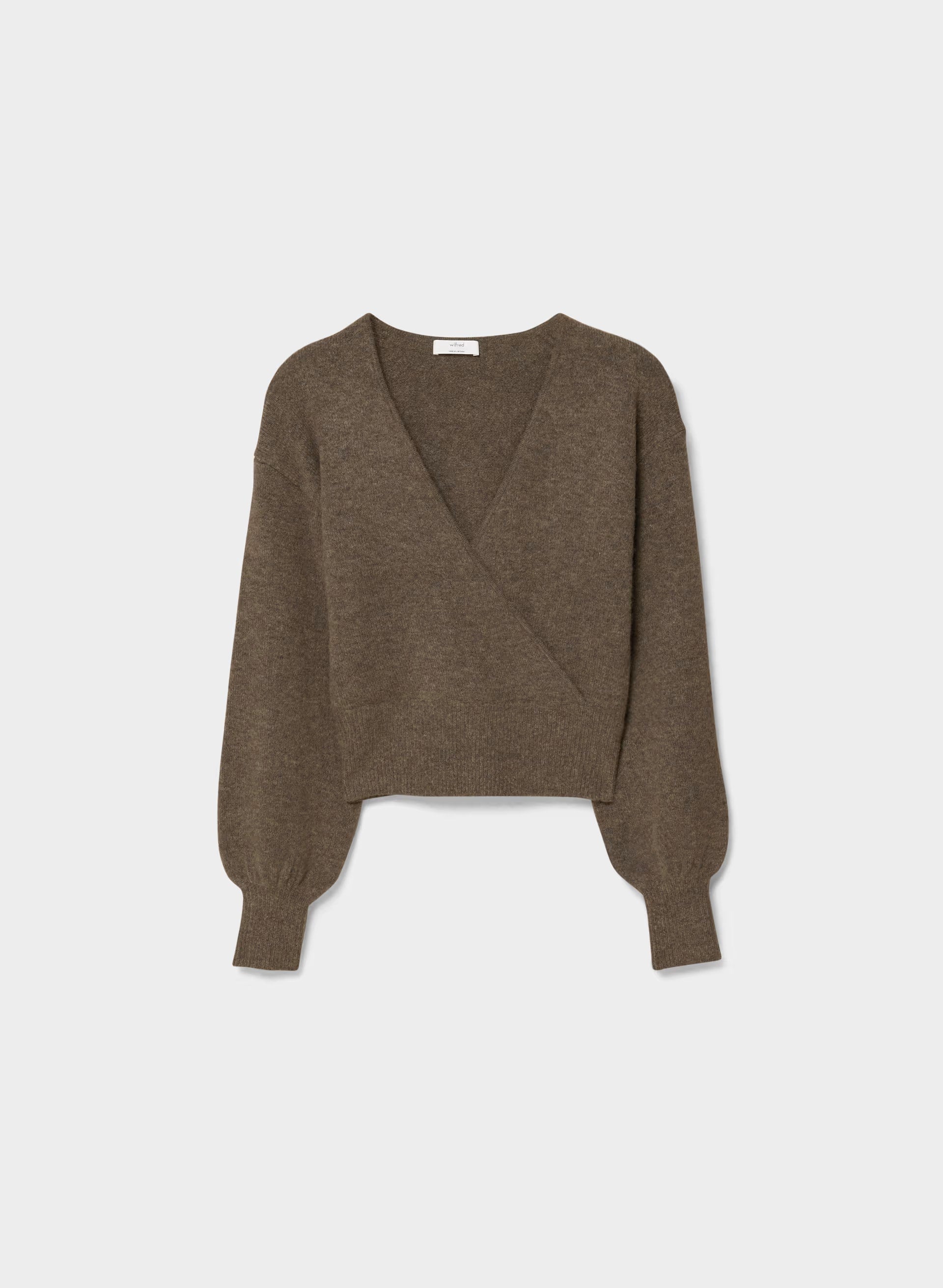 SoftSpoke™ Dear Wrap Sweater - HEATHER DARK CHOCOLATE