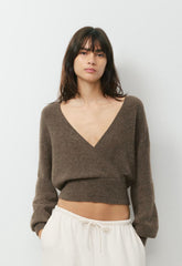 SoftSpoke™ Dear Wrap Sweater - HEATHER DARK CHOCOLATE