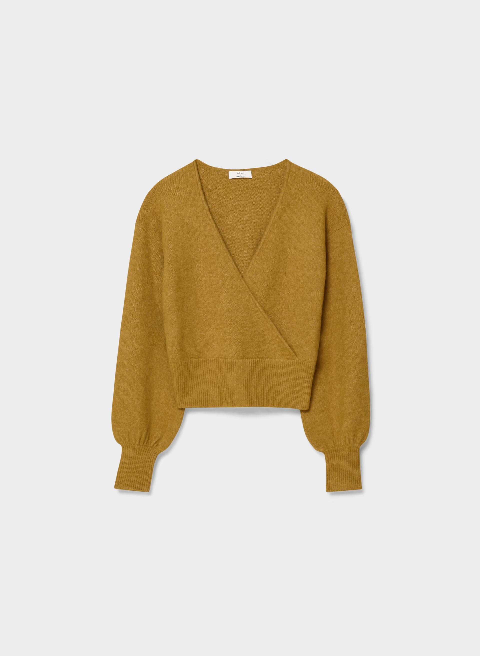 SoftSpoke™ Dear Wrap Sweater - SHERRY OCHRE