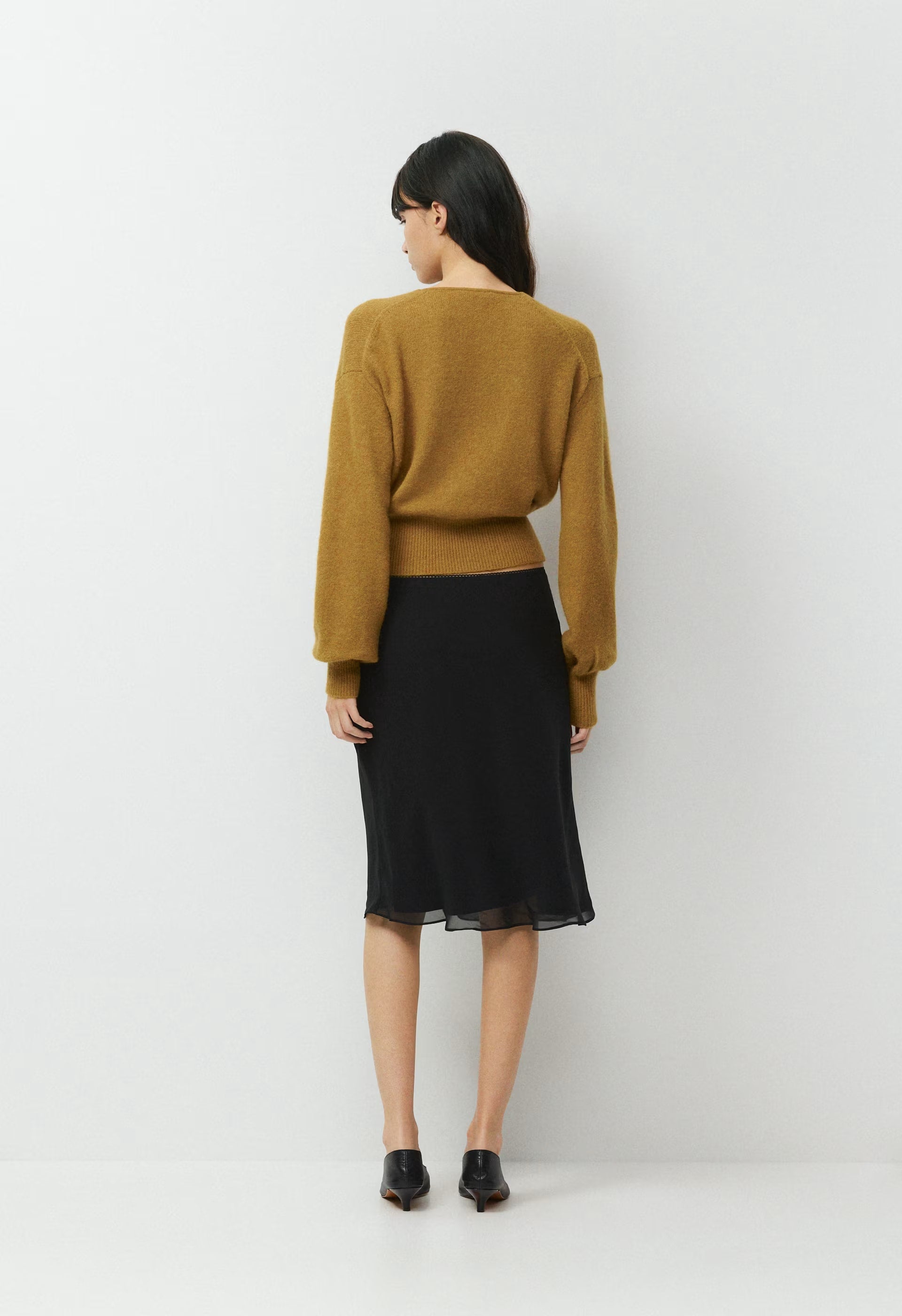 SoftSpoke™ Dear Wrap Sweater - SHERRY OCHRE