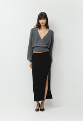SoftSpoke™ Dear Wrap Sweater - HEATHER DARK GREY