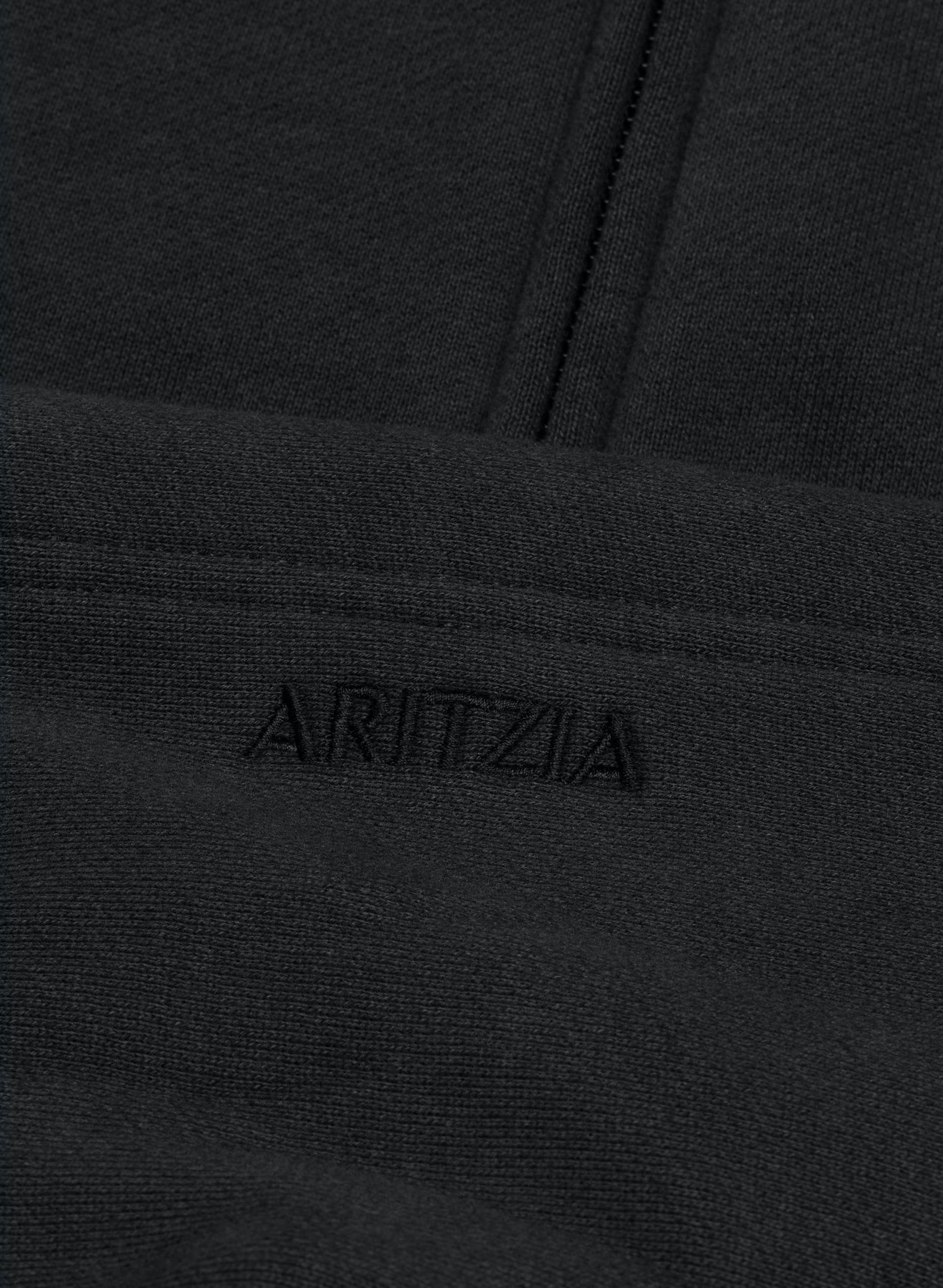 Cozy Sweatfleece Boyfriend Boxy Zip Hoodie - BLACK