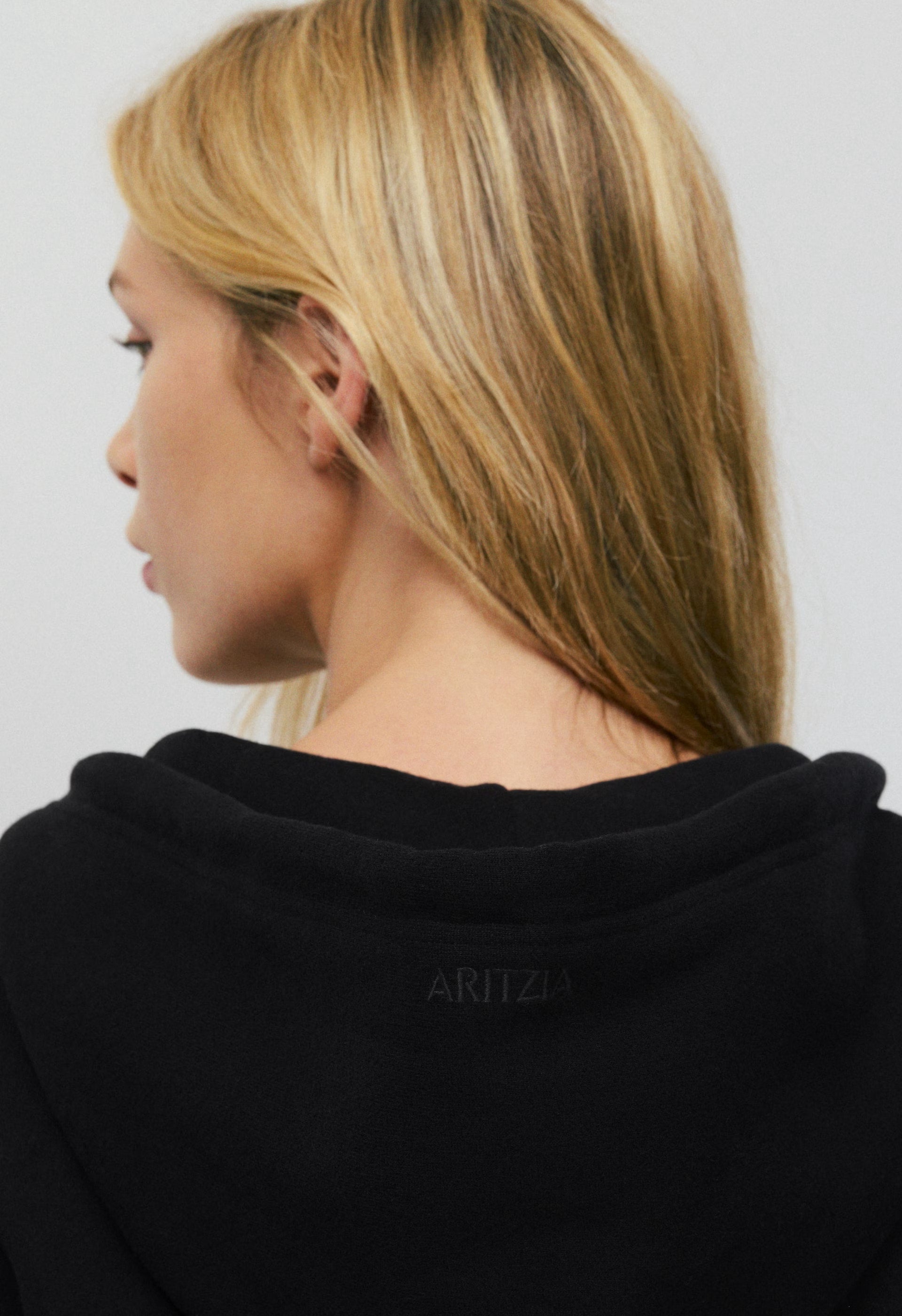 Cozy Sweatfleece Boyfriend Boxy Zip Hoodie - BLACK
