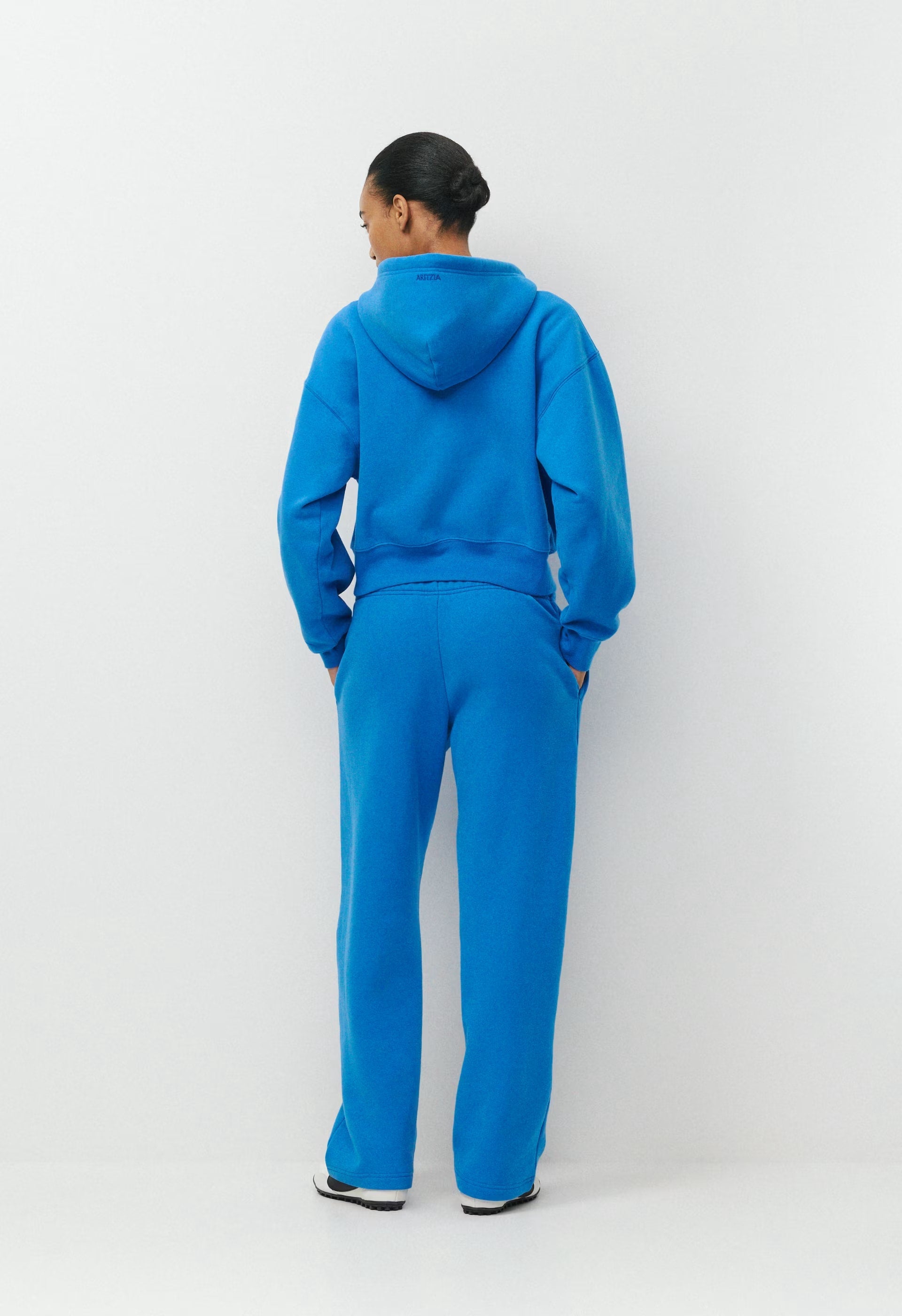 Cozy Sweatfleece Boyfriend Boxy Zip Hoodie - LAZULI BLUE