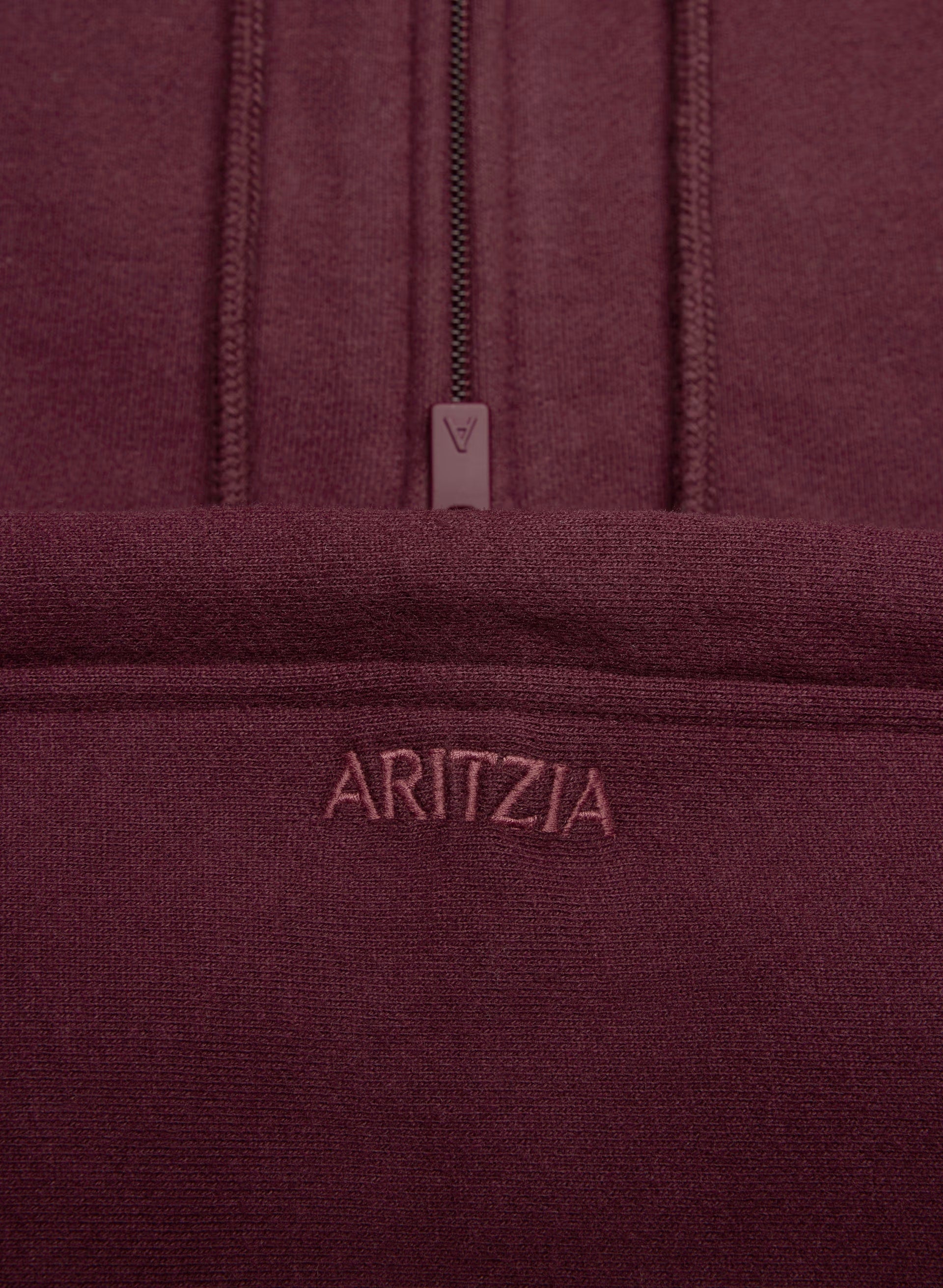 Cozy Sweatfleece Boyfriend Boxy Zip Hoodie - GALA PLUM