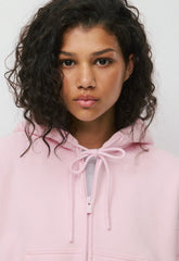 Cozy Sweatfleece Boyfriend Boxy Zip Hoodie - MAGNOLIA