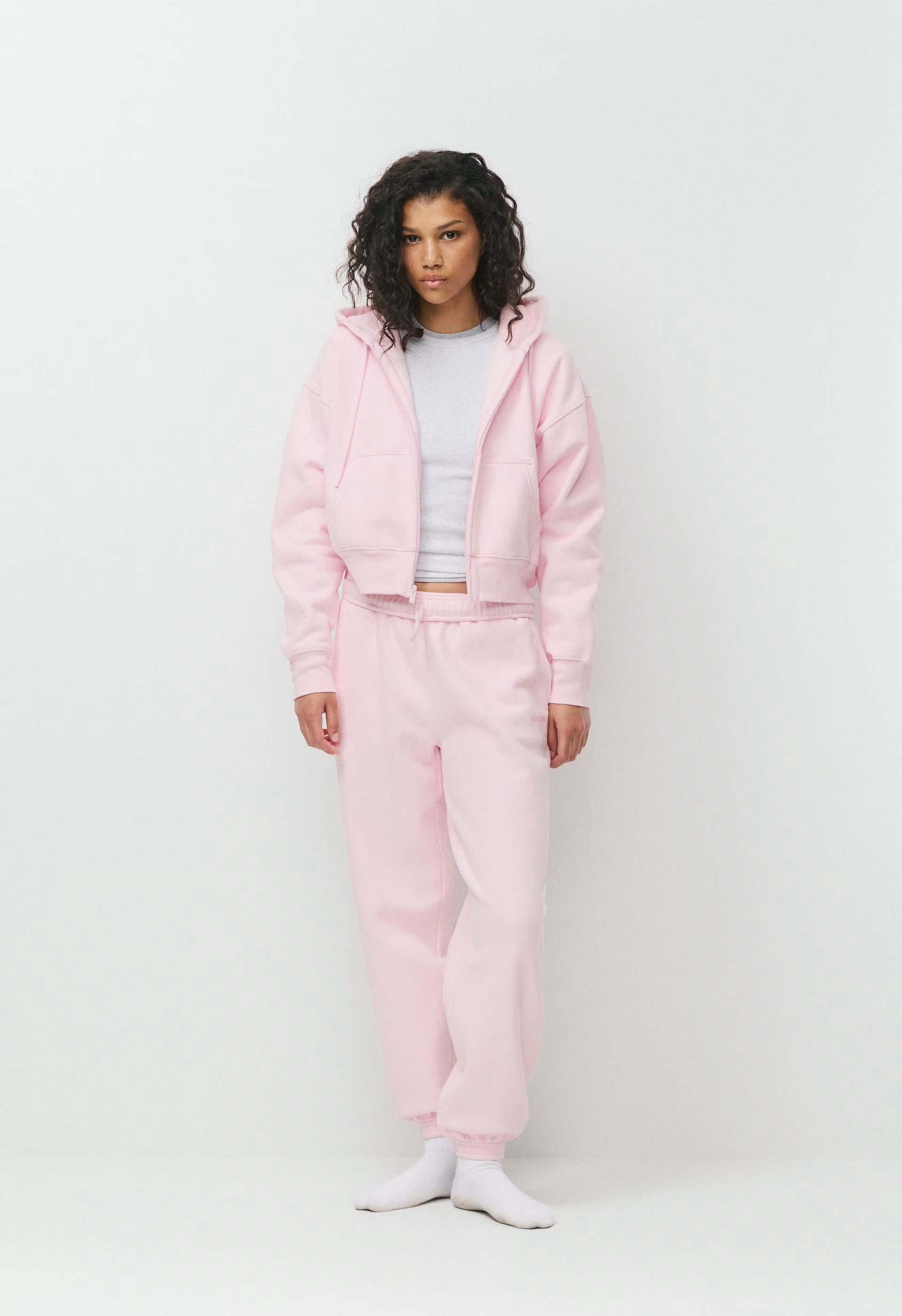 Cozy Sweatfleece Boyfriend Boxy Zip Hoodie - MAGNOLIA