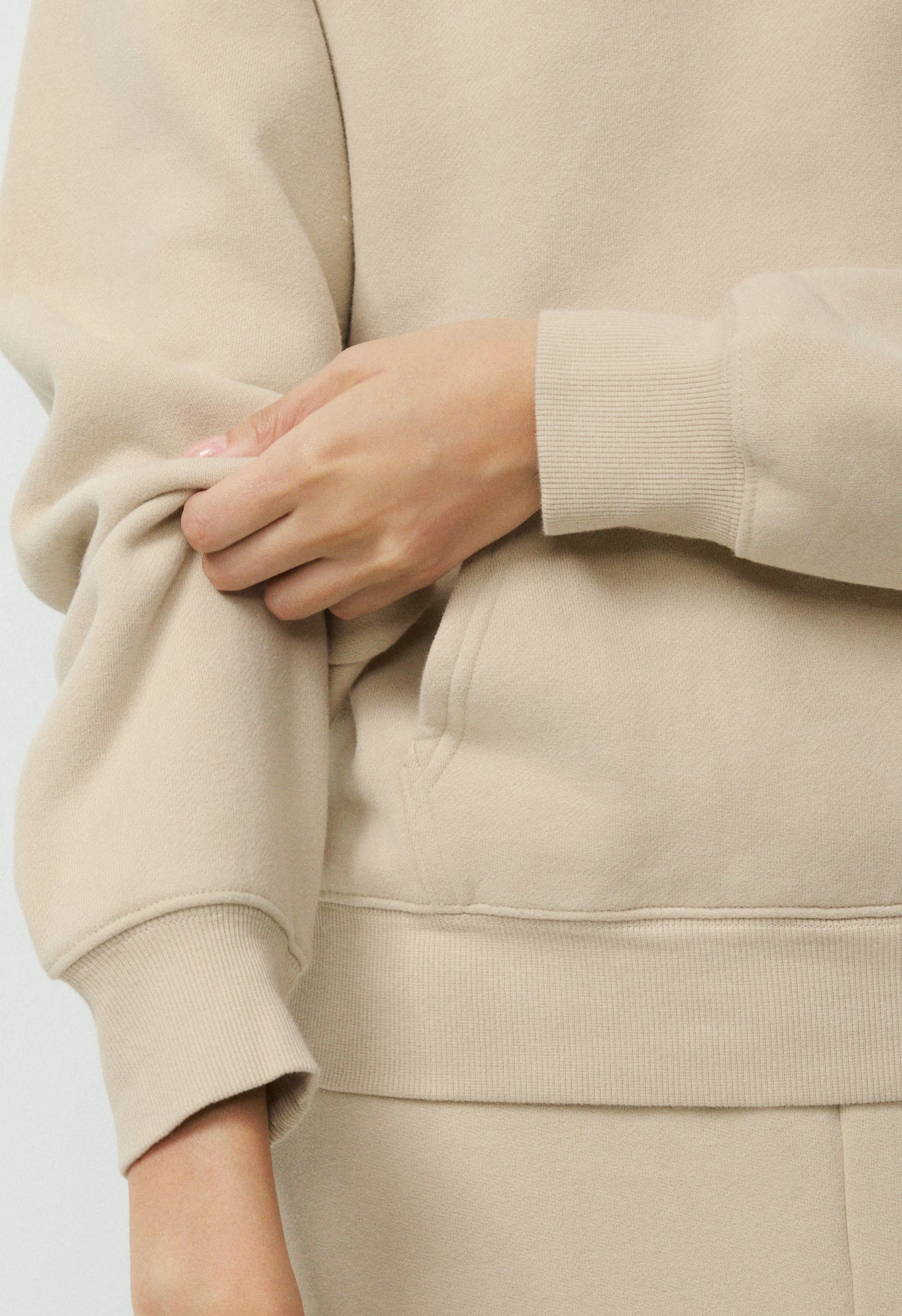 Cozy Sweatfleece Perfect Hoodie - MULLEIN