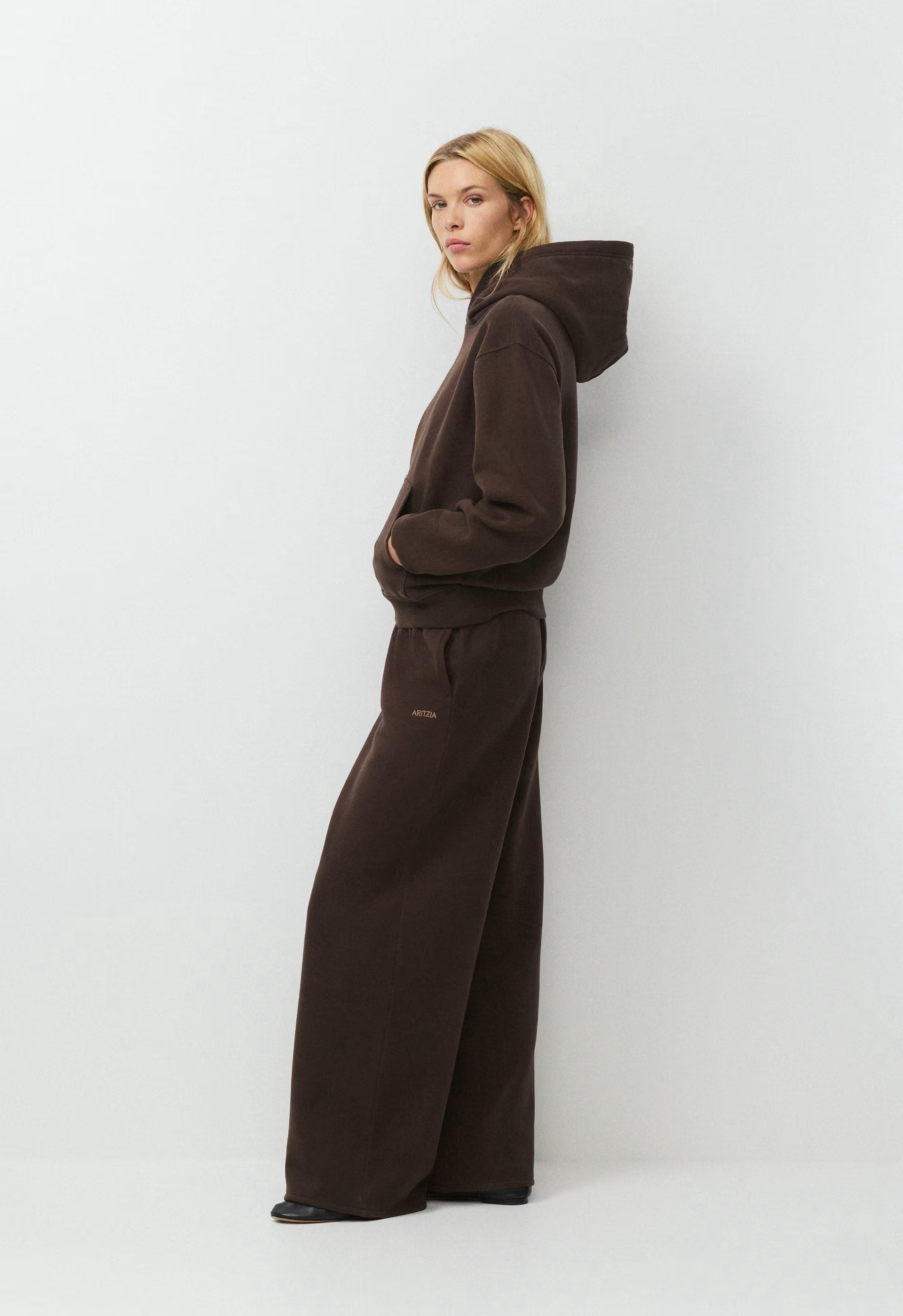 Cozy Sweatfleece Perfect Hoodie - RICH MOCHA BROWN