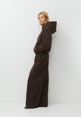 Cozy Sweatfleece Perfect Hoodie - RICH MOCHA BROWN