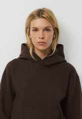 Cozy Sweatfleece Perfect Hoodie - RICH MOCHA BROWN