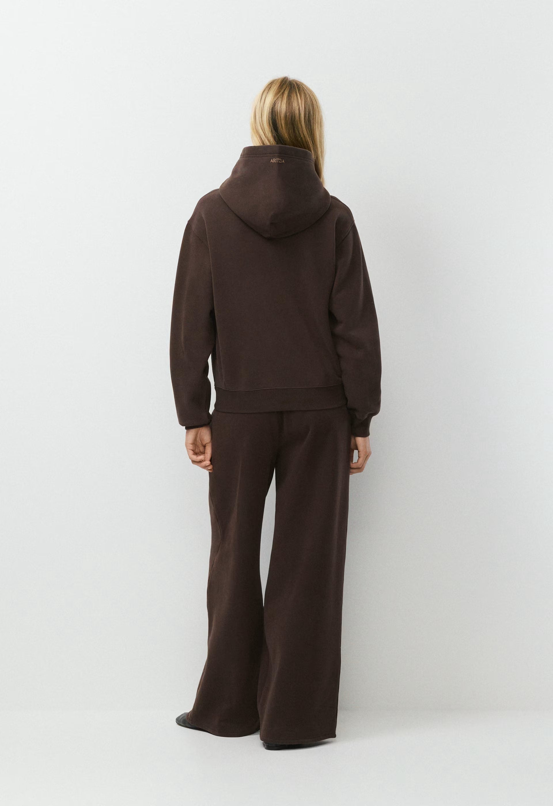 Cozy Sweatfleece Perfect Hoodie - RICH MOCHA BROWN