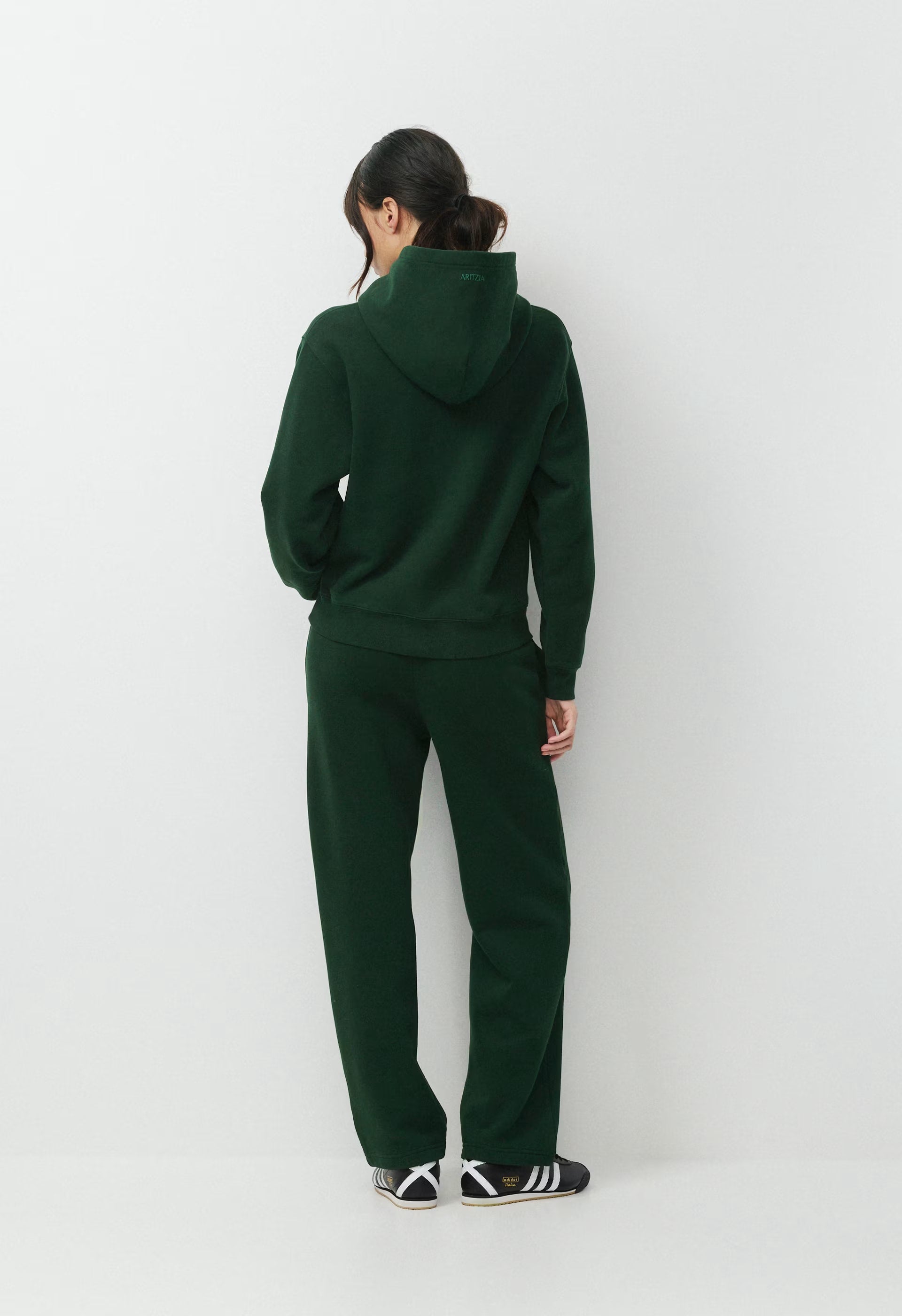 Cozy Sweatfleece Perfect Hoodie - FIGTREE GREEN