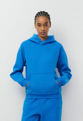 Cozy Sweatfleece Perfect Hoodie - LAZULI BLUE