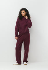 Cozy Sweatfleece Perfect Hoodie - GALA PLUM