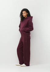 Cozy Sweatfleece Perfect Hoodie - GALA PLUM