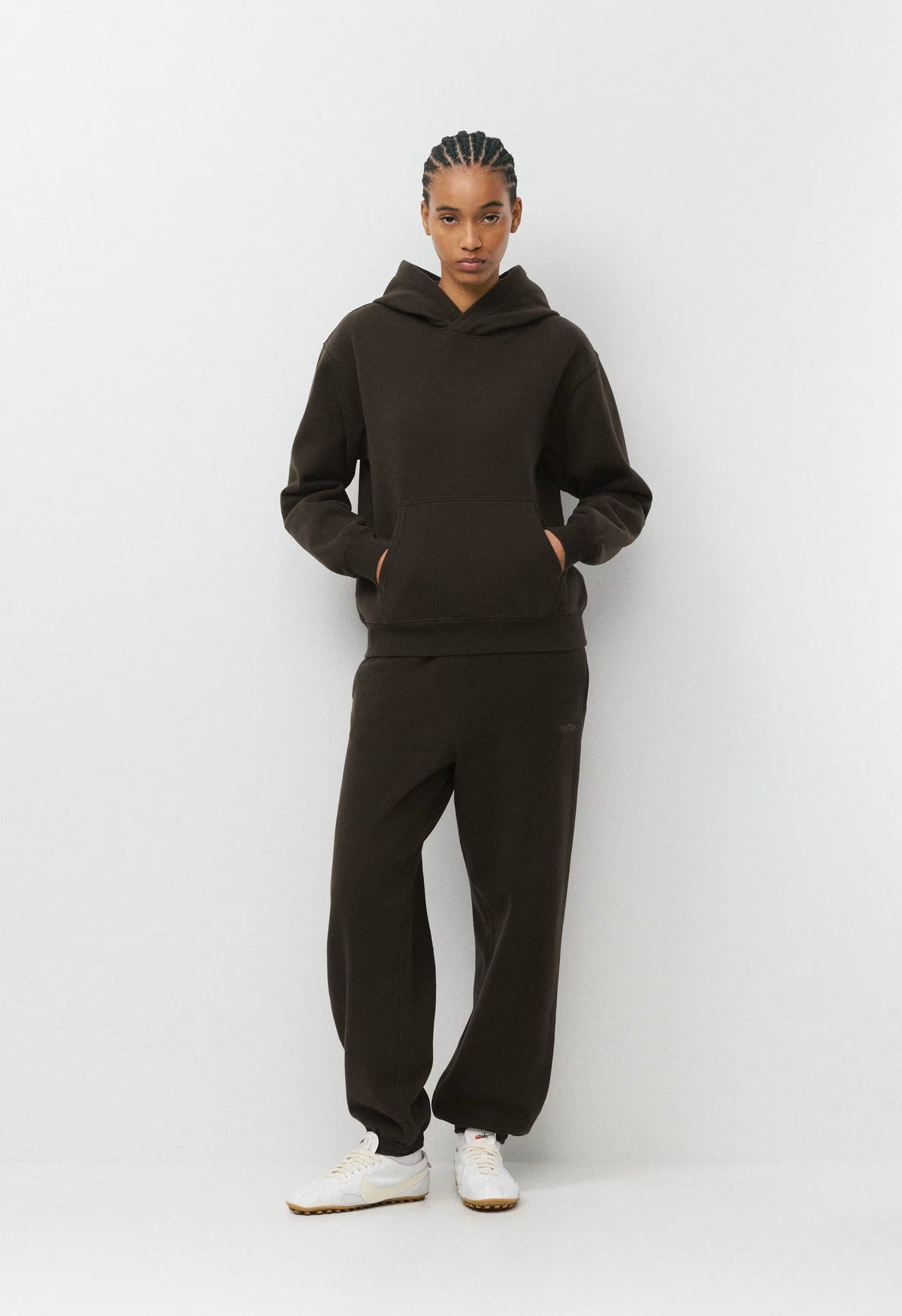 Cozy Sweatfleece Perfect Hoodie - CACAO NIB BROWN