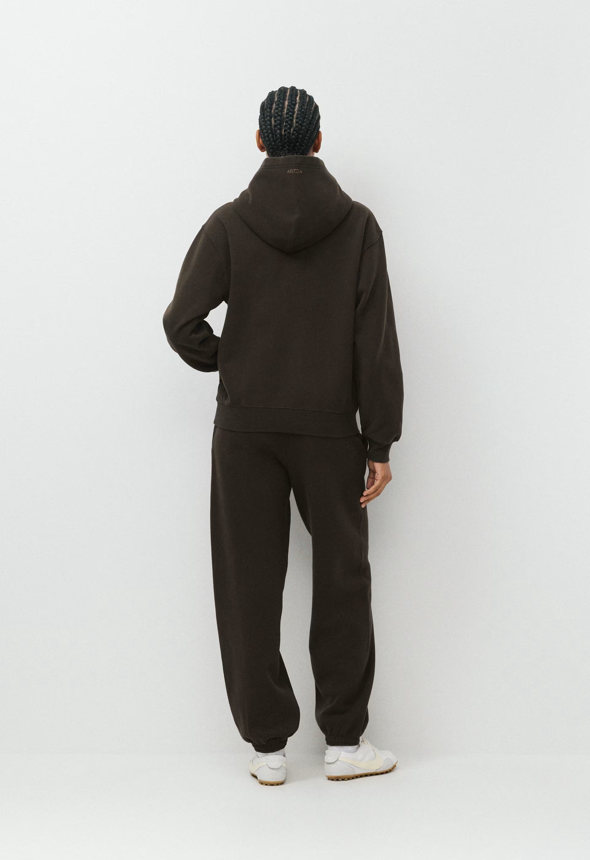 Cozy Sweatfleece Perfect Hoodie - CACAO NIB BROWN