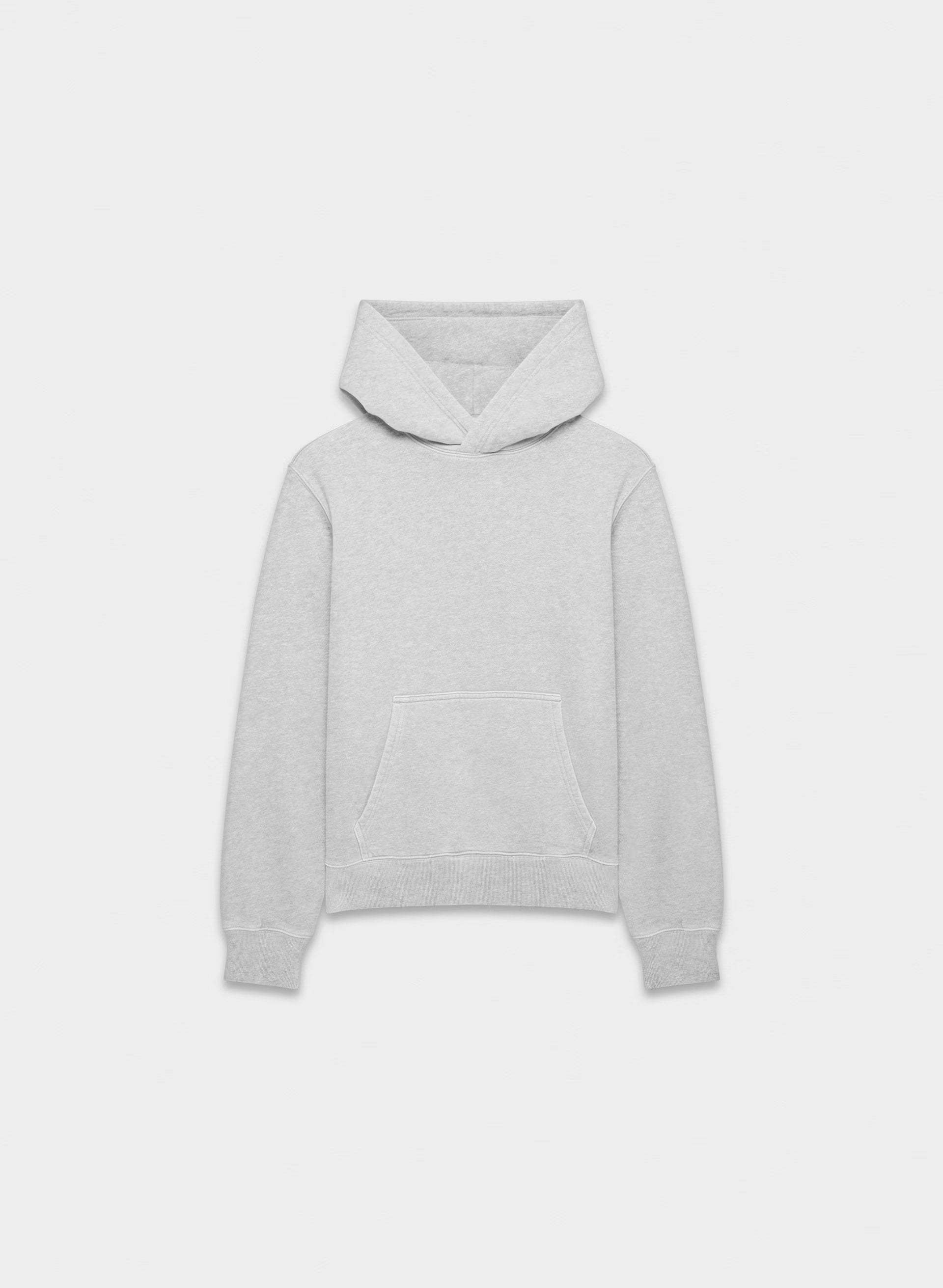 Cozy Sweatfleece Perfect Hoodie - HEATHER CHROME